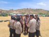 Sat Binmas Polres Bima Kota Cek dan Bina Anggota Saka Bhayangkara dalam Perkemahan Bakti Pramuka