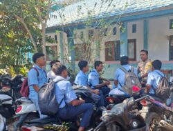“Membentuk Karakter dan Disiplin” Melalui Program Police go to school, BKTM Polsubsektor Palibelo Sambangi SMKN 10 Bima