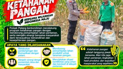 Dukung Astacita, Polsek Palang Polresta Tuban Pantau Langsung Lahan Jagung milik warga Desa Dawung