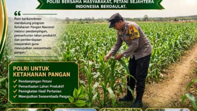 POLISI BERSAMA MASYARAKAT, DUKUNG KETAHANAN PANGAN NASIONAL
