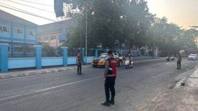 BKO Polda NTB Bersama Sat Samapta Polres Bima Kota Gelar Rawan Pagi, Lancarkan Arus Lalu Lintas