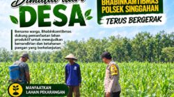 Anggota Polsek Singgahan Polresta Tuban Turun Cek Tanaman jagung Warga di Desa Lajo Kidul