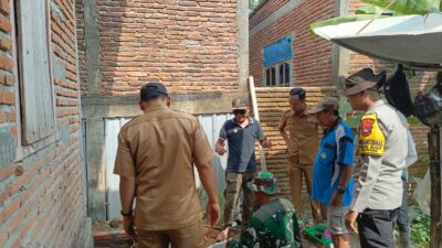Sinergi Tiga Pilar, Bhabinkamtibmas Kelurahan Bugis Dampingi Pengecekan Pembuatan Pembuangan Limbah Cair Rumah Tangga