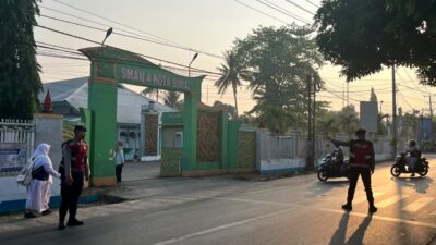 Lancarkan Arus Lalu Lintas dan Jaga Kamtibmas, BKO Polda NTB Bersama Sat Samapta Polres Bima Kota Gelar Rawan Pagi