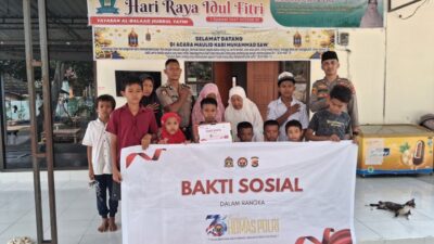 Sambut HUT Humas Polri Ke-75, Sat Humas Polres Sumbawa Barat Gelar Bakti Sosial dan Silaturahmi