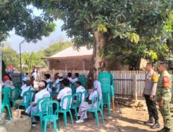 Tingkatkan Kondusivitas Pilkades, Personel Gabungan TNI-Polri dan Kecamatan Amankan Kampanye Calon Kades di Desa Sermong