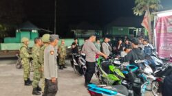 RESPONSIF TERHADAP KELUHAN MASYARAKAT, POLSEK PEKAT BERSAMA TNI TERTIBKAN PENGGUNA KNALPOT BRONG