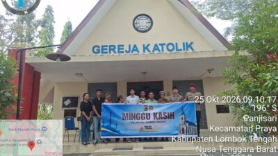 Minggu Kasih Polresta Loteng, Pererat Silaturahmi Polri dengan Tokoh Agama dan Umat Katolik Lombok Tengah