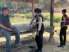 Sambangi Petani di Sebubuk, Sat Samapta Polres Sumbawa Barat Ingatkan Bahaya Karhutla