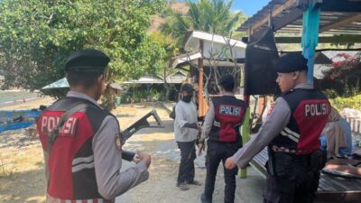 Akhir Pekan, Sat Samapta Polres Sumbawa Barat Gencarkan Patroli Wisata